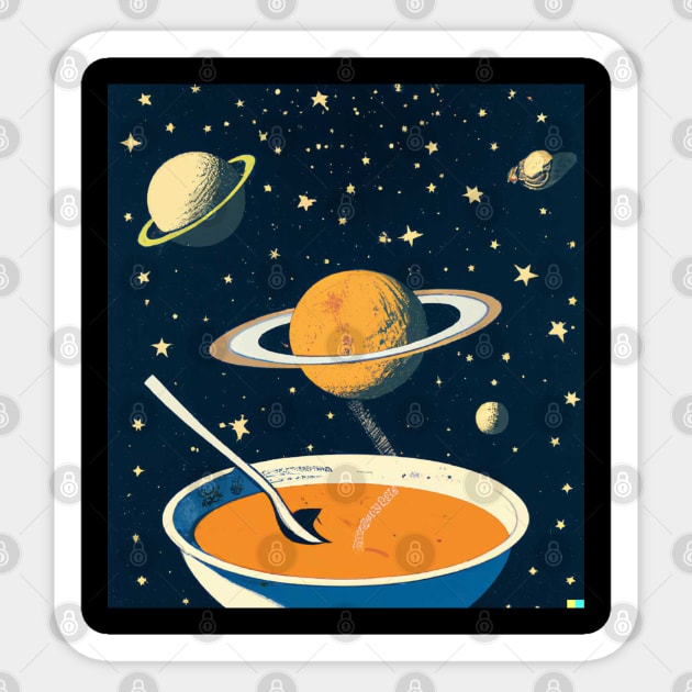 Space Soup Noodles Sticker by Kishu